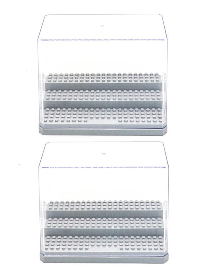 دبليو ام ام علبة عرض مجسمات صغيرة من الأكريليك، قابلة للتكديس، لعرض مجسمات الحركة ومكعبات الليغو، علبة عرض شفافة مقاومة للغبار لمحبي الليغو - Image 1